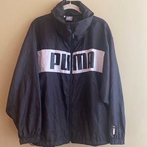PUMA Zippered Windbreaker Lightweight Hoodie Jacket